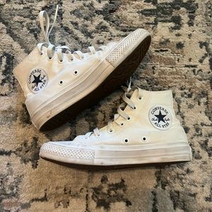 all white converse high tops memory foam